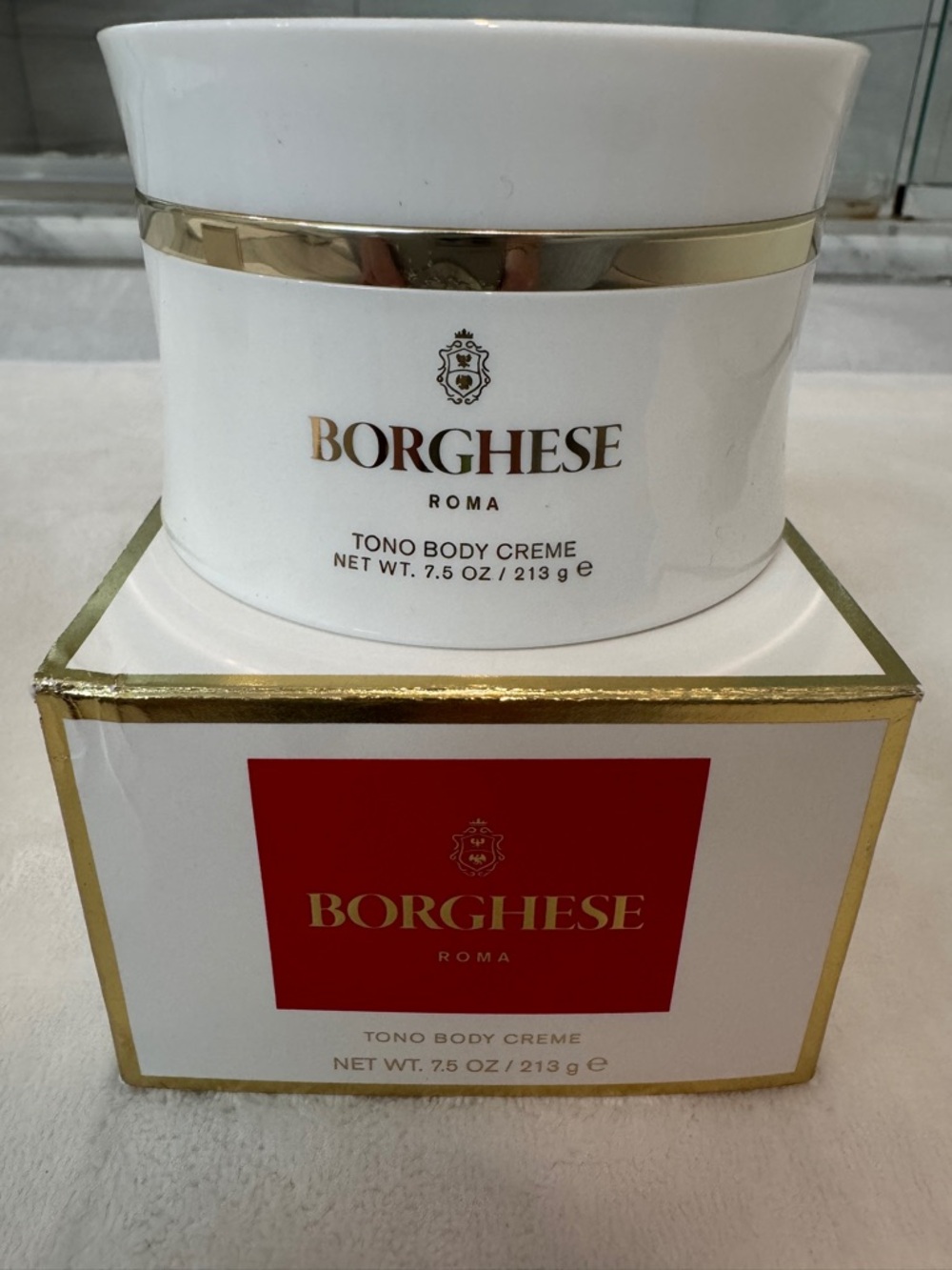 Brand New Borghese Tono Body Crème 7.5oz